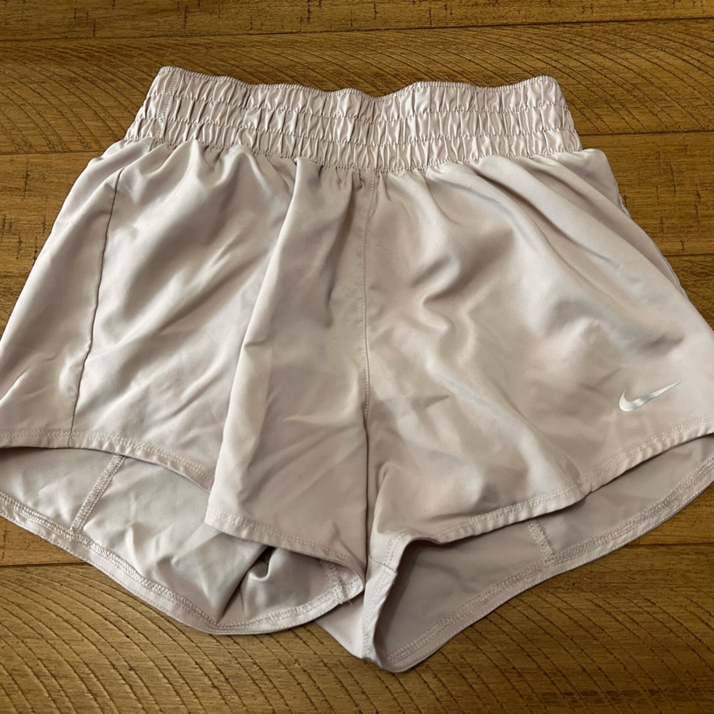 Nike Women's Light Beige Athletic Shorts